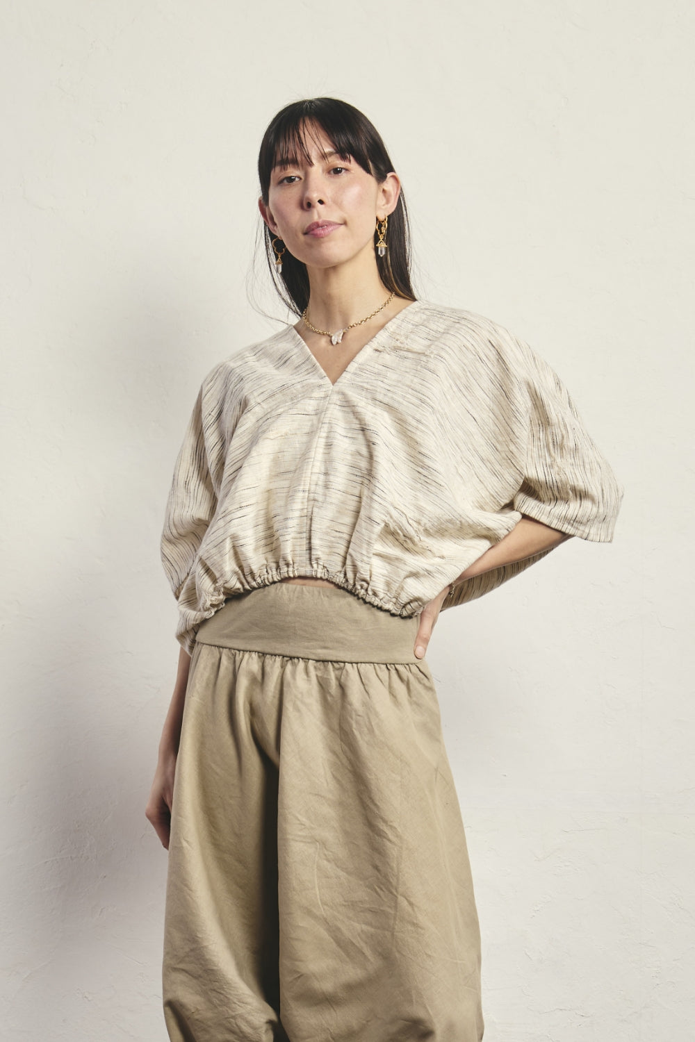 yinyang – ハンドウーブントップ でこぴん様☆yinyang☆ハンドウーブントップ☆グレー - wear meditation & yoga ヨガ・ピラティス