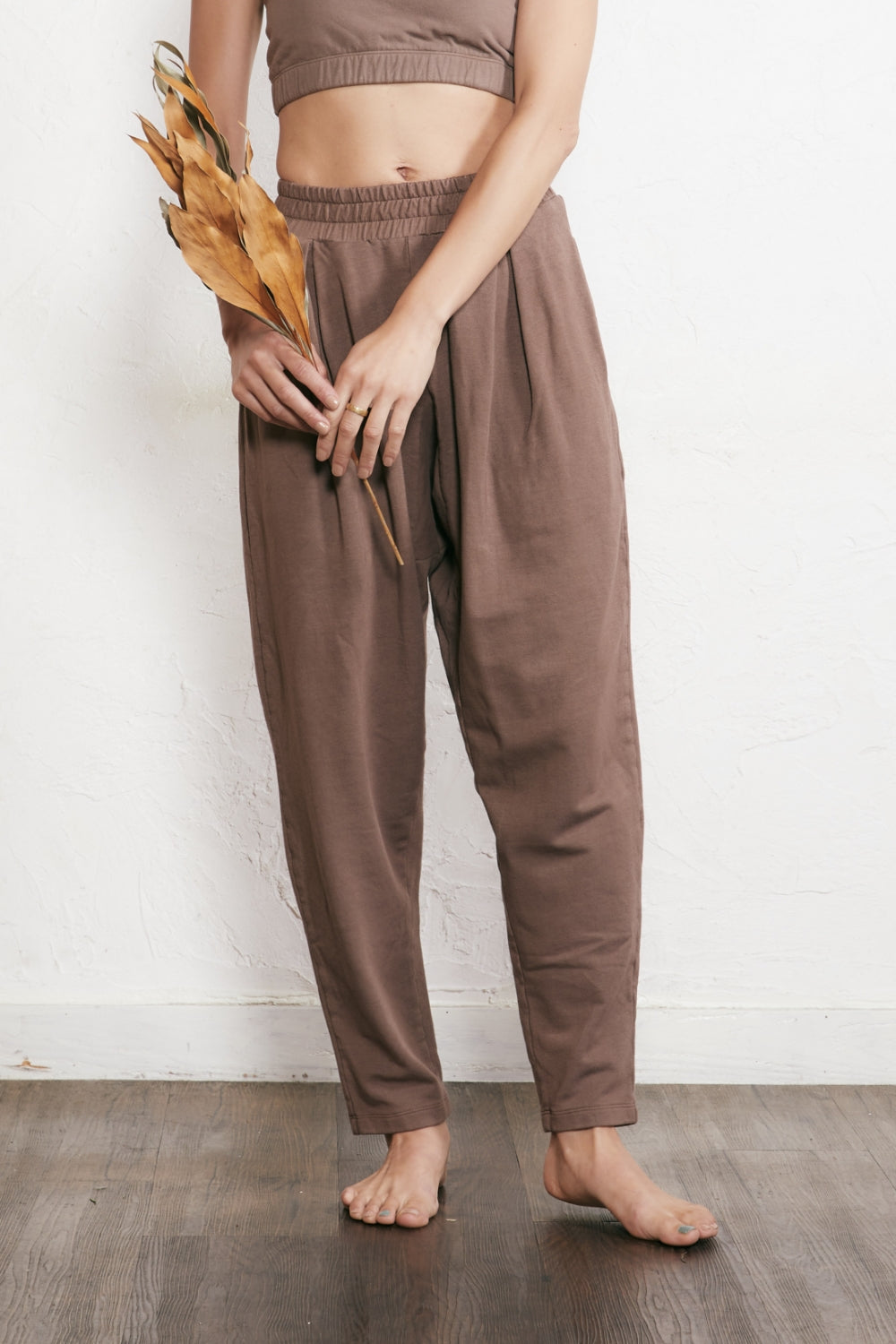 yin yang のパンツ Yin Yang yoga インヤン リネン ファーマーズパンツ